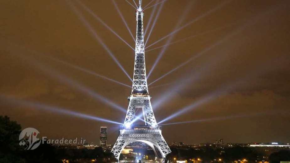 جشن نور در برج ایفل فرانسه به مناسبت ۱۶۰ روابط دیپلماتیک با ژاپن