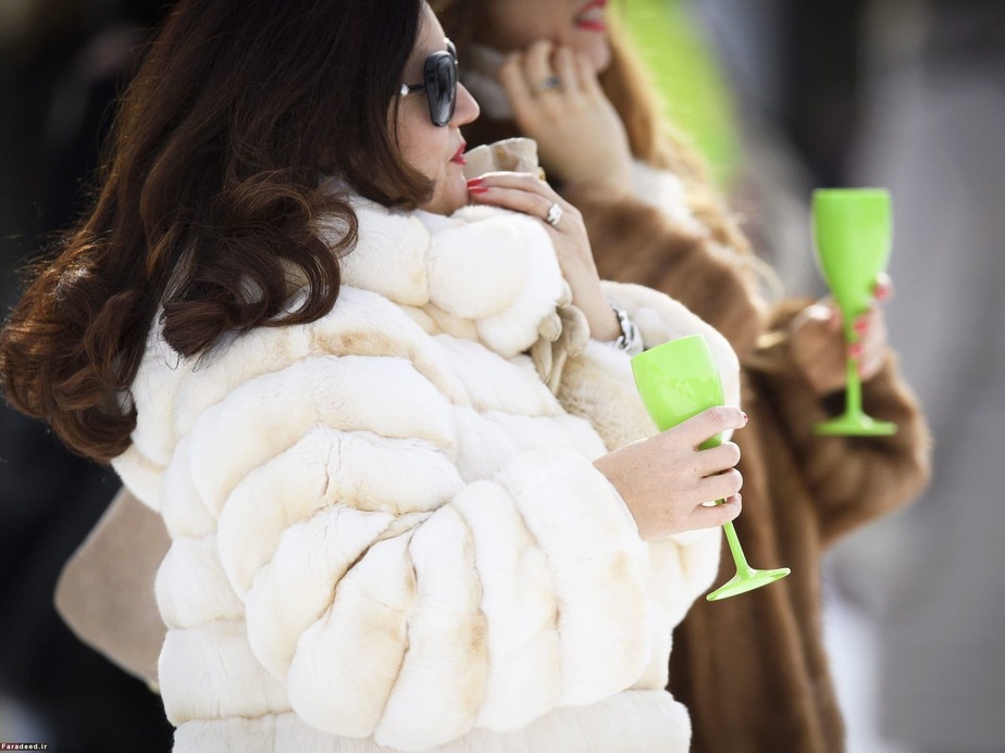 تماشای مسابقات چوگان روی یخ در سنت موریتز، سوئیس