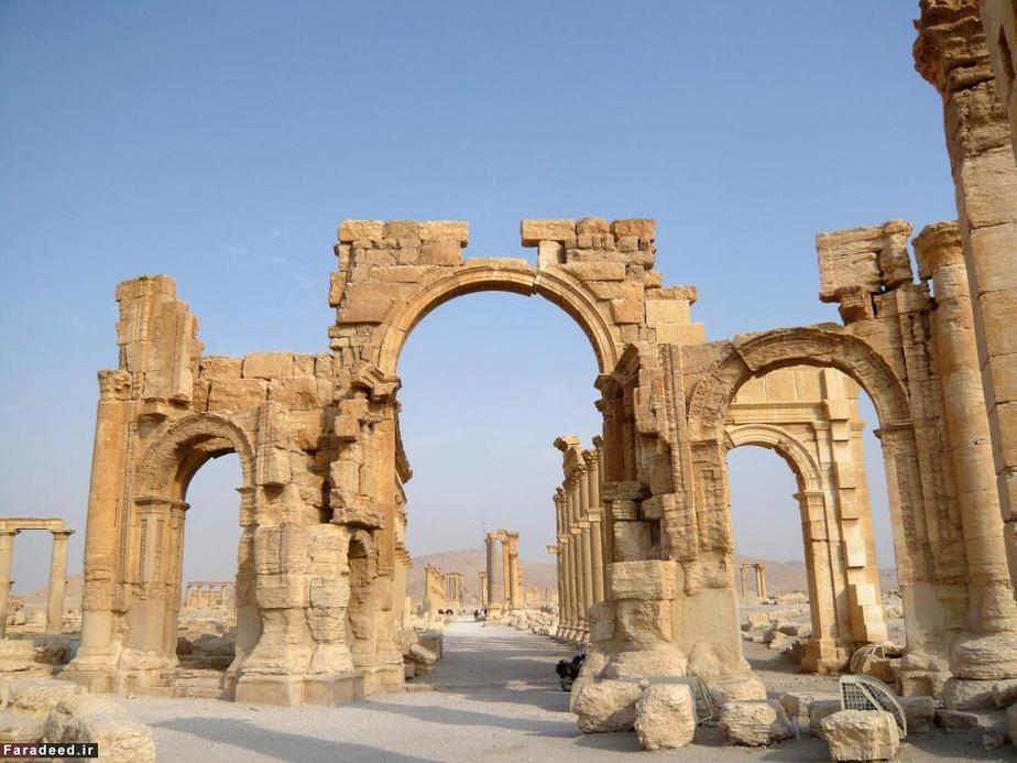 طاق نصرت مجموعه تاریخی پالمیرا پیش از حمله داعش