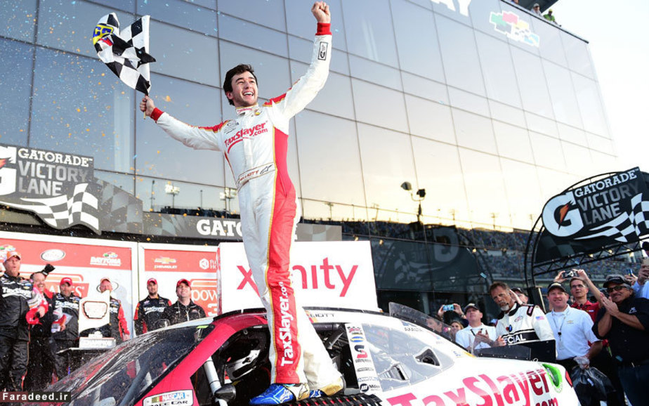 قهرمان مسابقه اتومبیلرانی در دیتونابیچ، فلوریدا. (Getty)