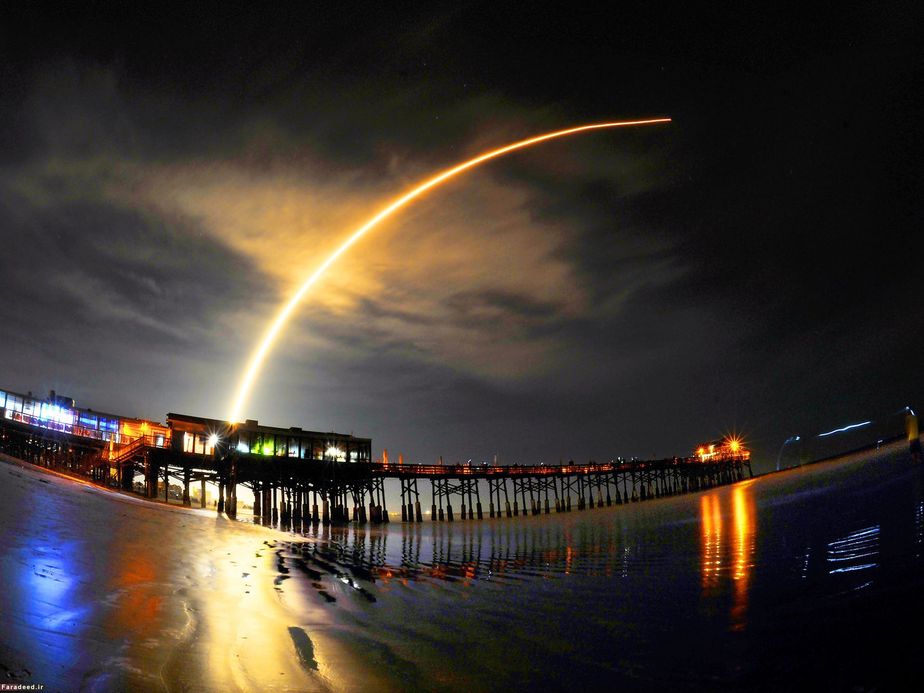 پرتاب اسپیس ایکس فالکون 9 از ایستگاه هوایی کیپ کارناوال