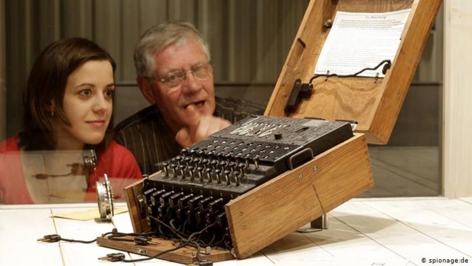 دستگاهی قدیمی برای رمزگذاری و رمزگشایی نوشته‌ها 