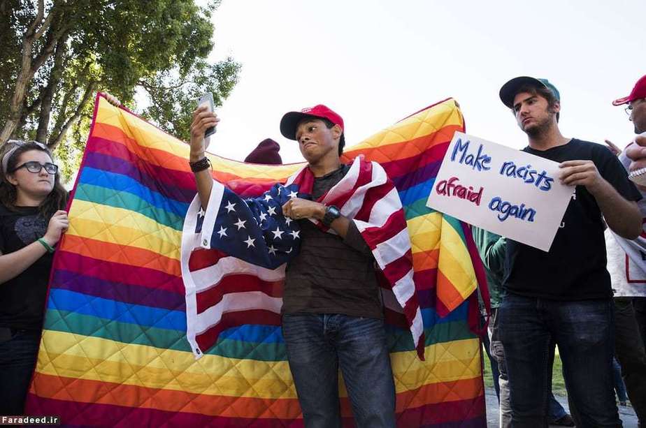 تظاهرات در برکلی در اعتراض به لغو تظاهرات نه به مارکسیسم