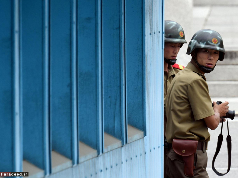 نگهبانی سربازان کره شمالی