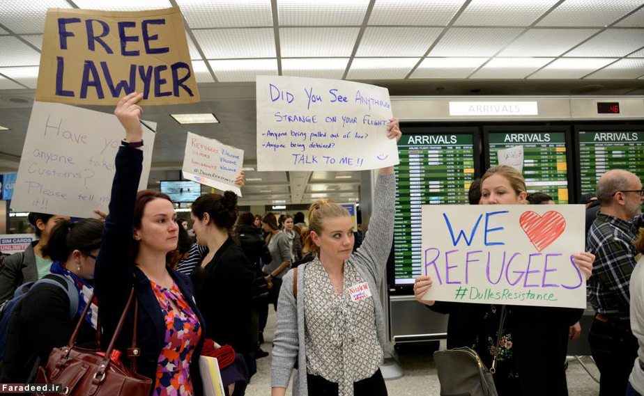 اعتراض علیه فرمان اجرایی ترامپ