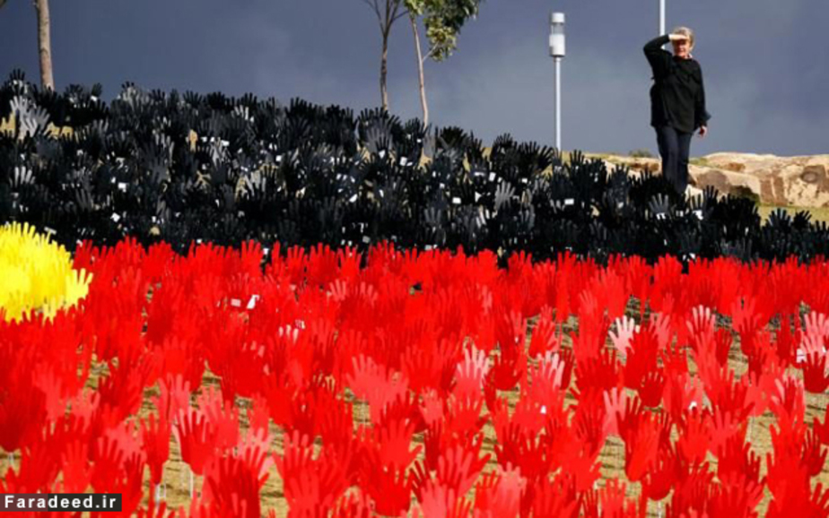 اثر هنری برای هفته آشتی ملی در سیدنی، استرالیا