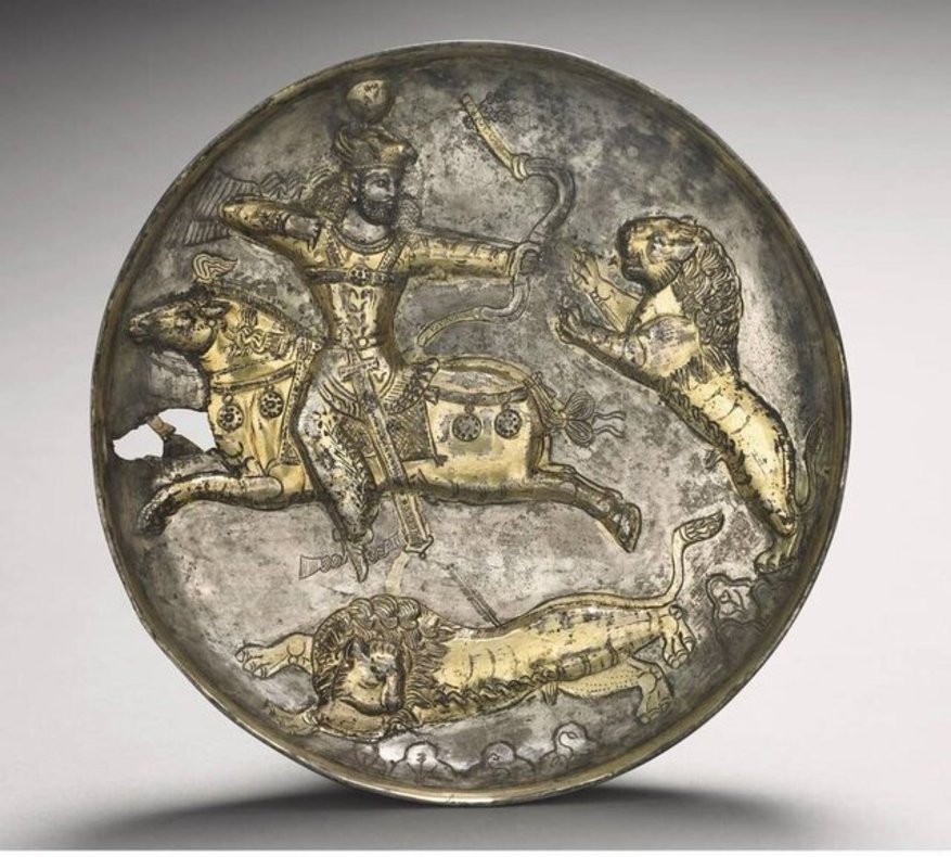 سکه‌ طلا ضرب‌شده به نقش شاپور اول، ساسانی، حدود ۲۴۰–۲۷۲ میلادی، از کلکسیون Lyle 