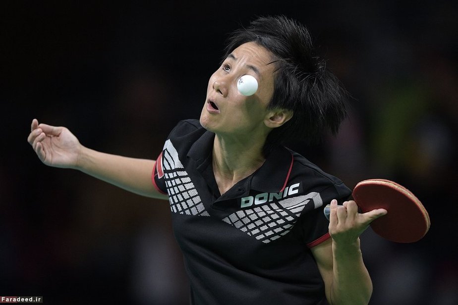 ورزشکار اتریش در مسابقه تنیس روی میز زنان