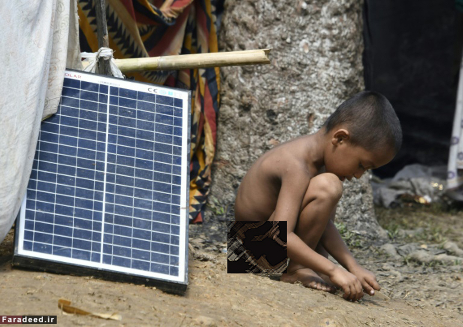 کودک روهینگیا در اردوگاه پناهندگان در بلغارستان