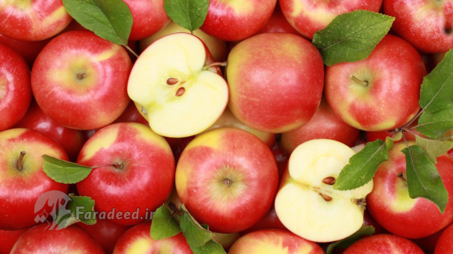 میوه‌های تازه مثل سیب، موز، پرتقال