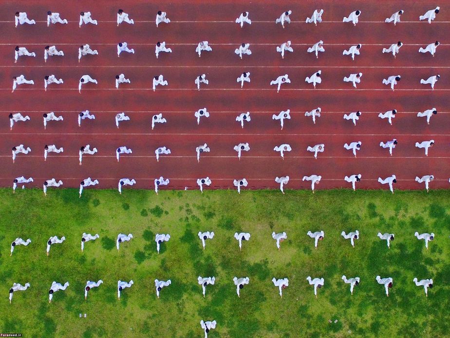 تای چی دسته جمعی در چین