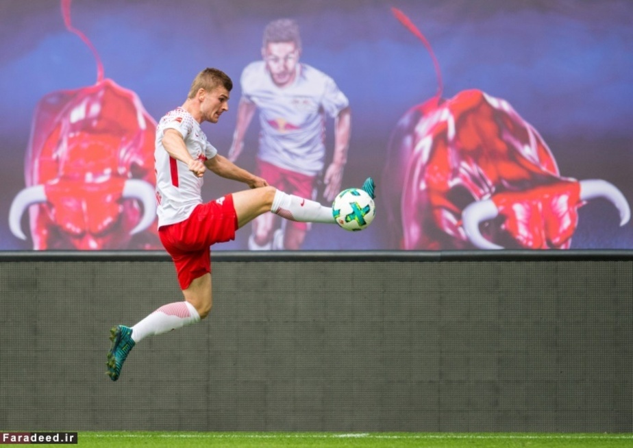 ضربه تیمو ورنر بازیکن تیم لایپزیگ