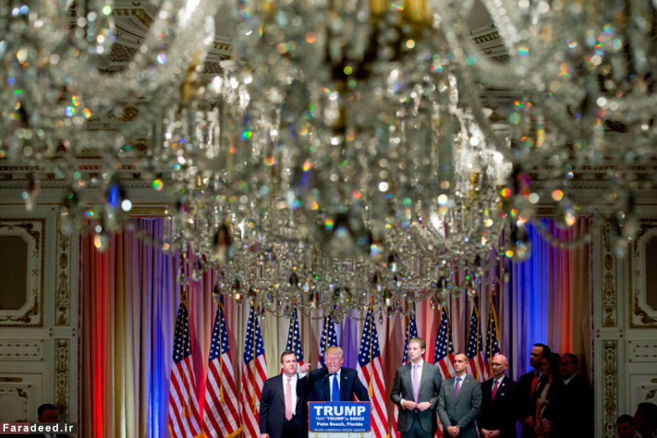 کنفرانس خبری ترامپ در پالم بیچ، فلوریدا