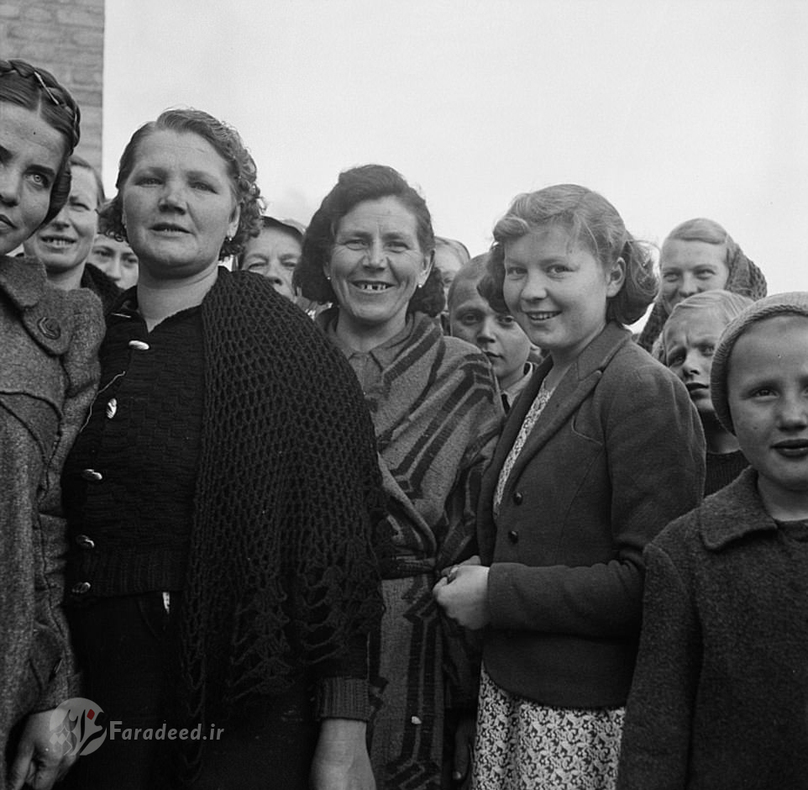 زنان لهستانی آواره جنگ جهانی دوم در کمپ آوارگان در حومه تهران