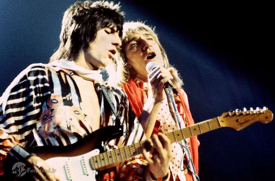 رونی وود و رود استیوارت 1974