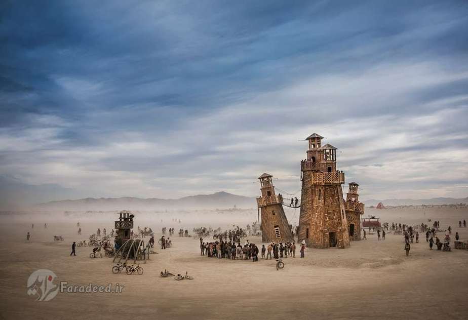 خدمات فانوس دریایی بلک راک در صحرای نوادا در آمریکا