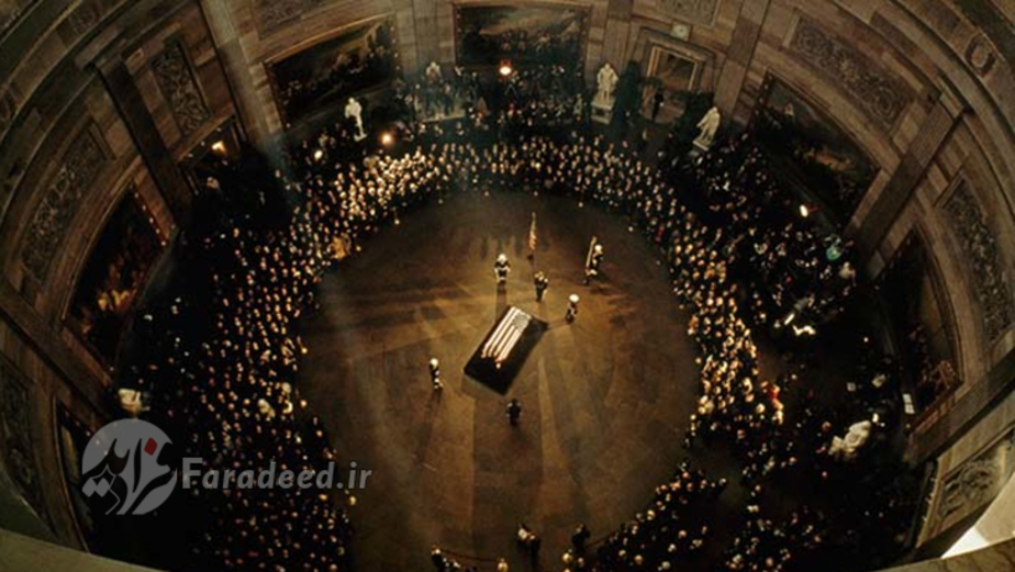 مراسم خاکسپاری جان اف کندی در سال ۱۹۶۳