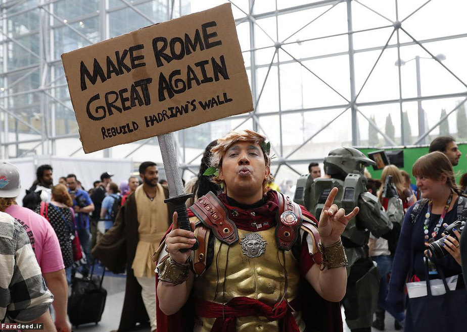 ادای ترامپ در مجمع کمیک نیویورک