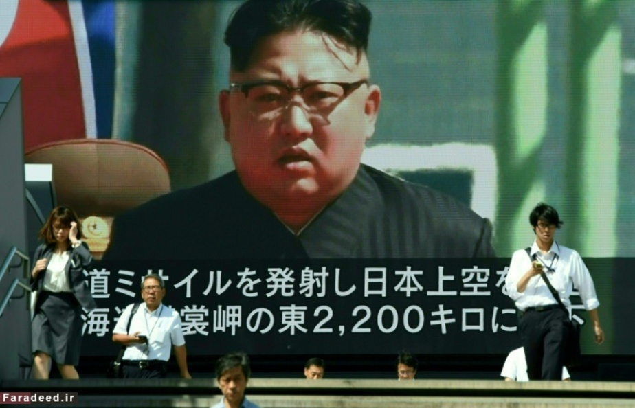 پخش گزارش آزمایش موشک کره شمالی در توکیو