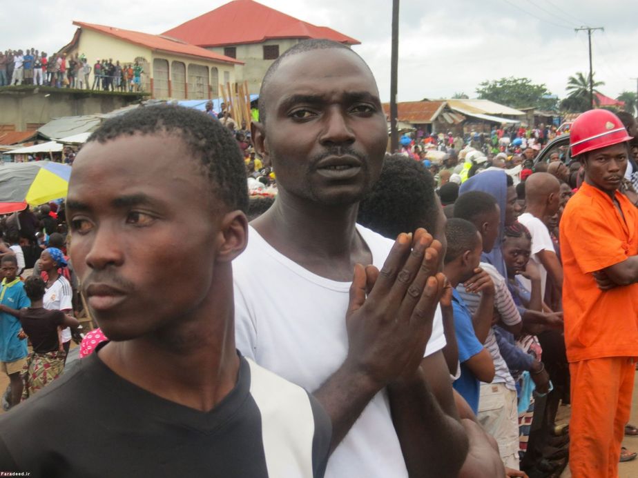 تشییع قربانیان سیل در سیرالئون