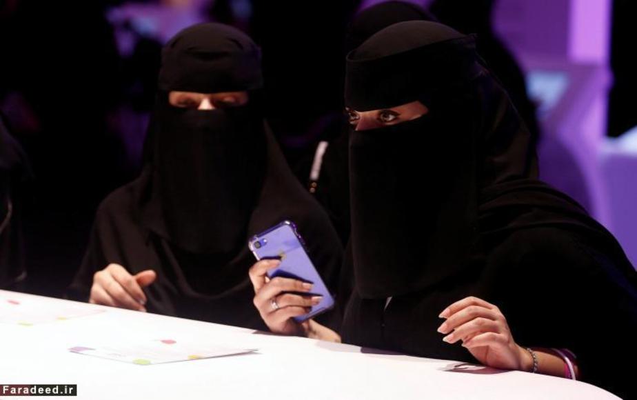 شرکت زنان در نمایشگاه Glowork در ریاض عربستان