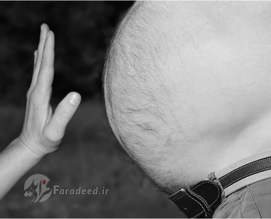 زمانی که سرخ می‌شوید، شکمتان نیز سرخ می‌شود. 