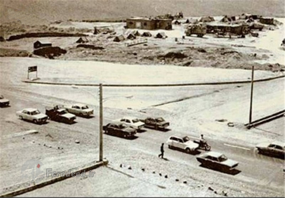 تقاطع خیابان میرداماد و اتوبان مدرس - ۱۳۵۴
