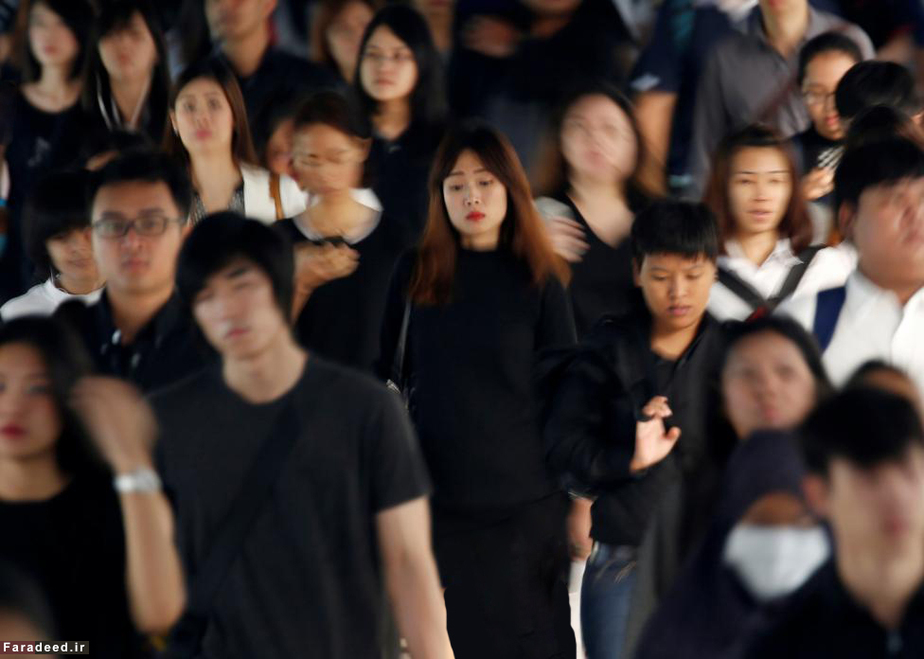 مردم عزادار برای پادشاه تایلند