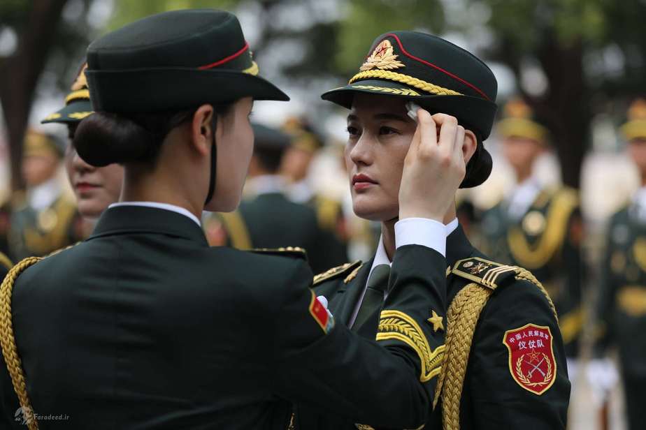 پیش از آغاز مراسم خوشامدگویی در پکن