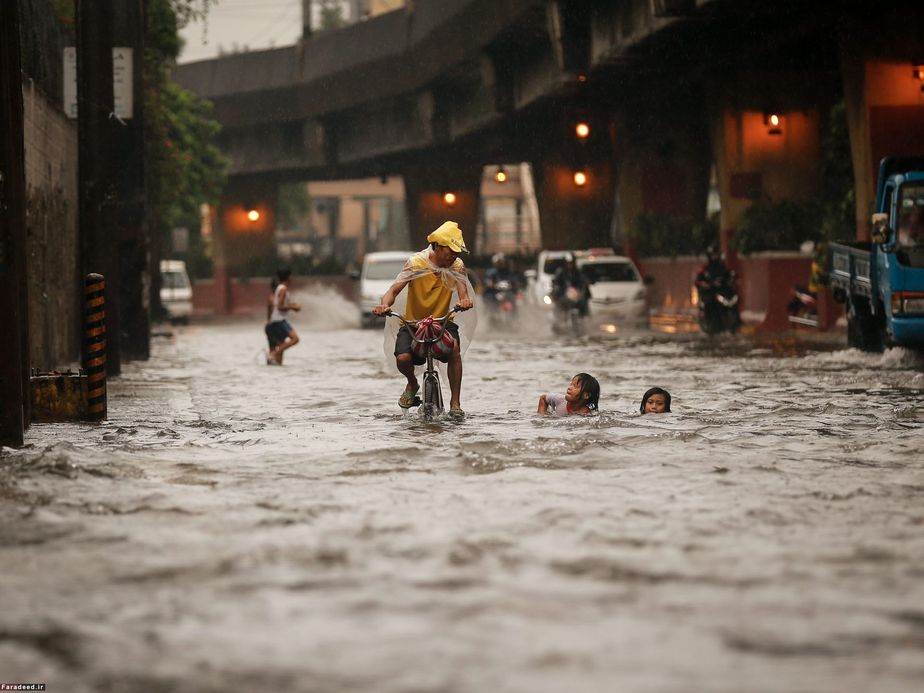 سیل در مانیل