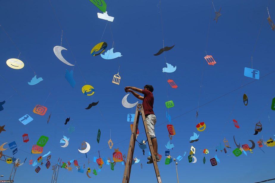 تزئین برای ماه مبارک رمضان در غزه