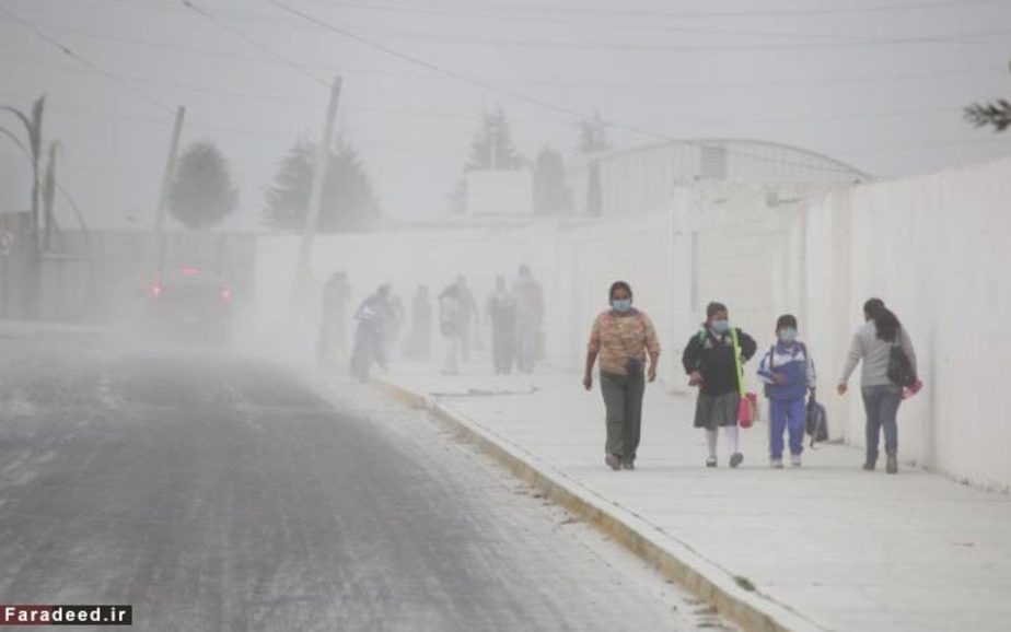 خاکستر آتشفشان پوپوکاتپتل؛ مکزیک