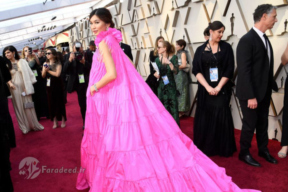 جما چان، یکی از صورتی پوش های اسکار بود.