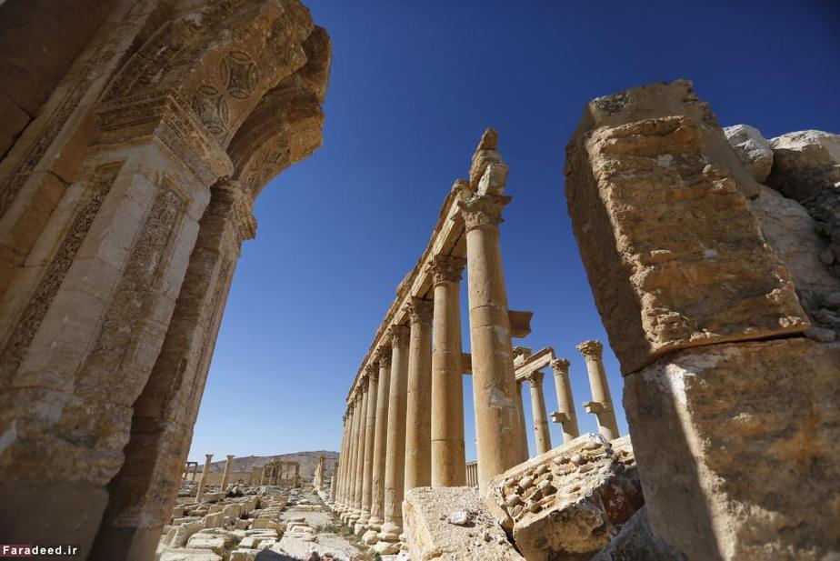 آسیب های داعش به طاق تاریخی پالمیرا